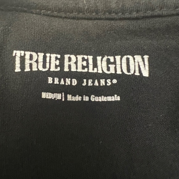 True Religion Short sleeve MATTE FOIL BUDDHA TEE - black - size M - Picture 4 of 6